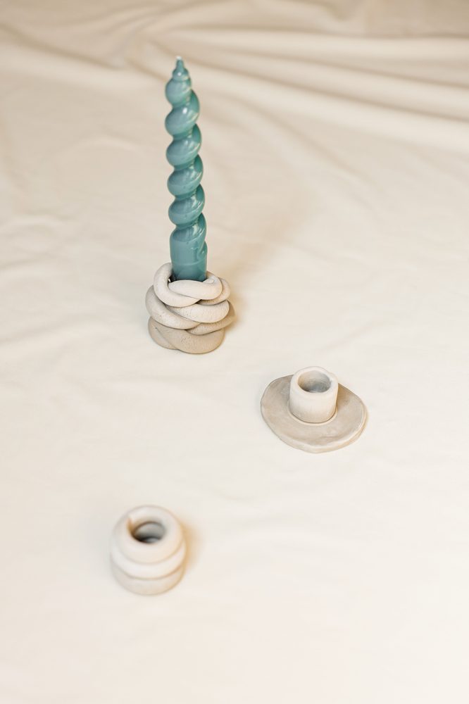 Honeycomb candle holder